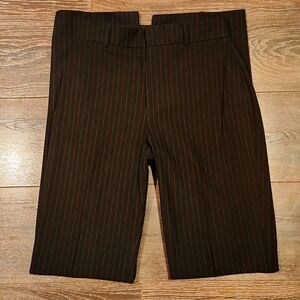 ❤️ FABRIZIO GIANNI HIGH RISE STRAIGHT LEG PINSTRIPE TROUSERS/ PANTS, 6 (28)